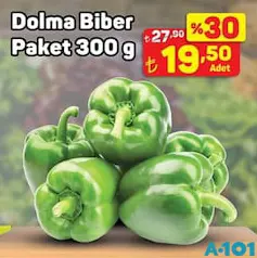 DOLMA BİBER PAKET 300 G fiyat ve kampanya bilgisi